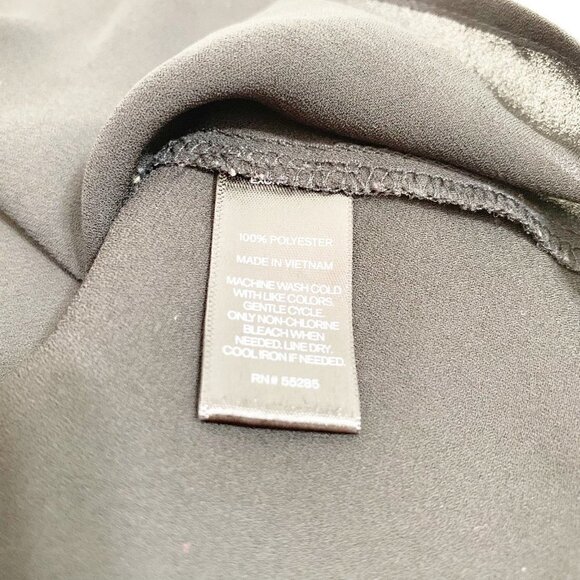 Express black lace detail long sleeve lightweight flowy blouse top shirt - Small - Picture 7 of 9